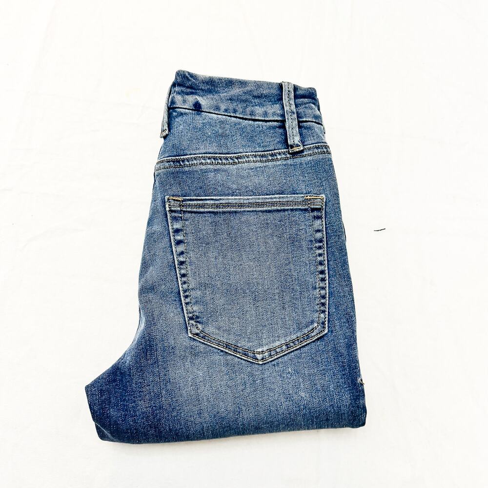 Good American Good Legs Blue261 Ripped Raw Hem Denim Jeans SIze 2 / 26